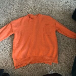 Women Orange Sweater